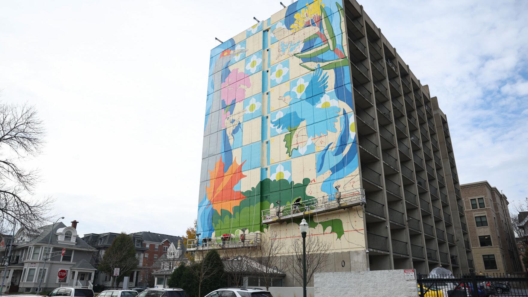 A 9-story mural celebrating Madison is going up Downtown